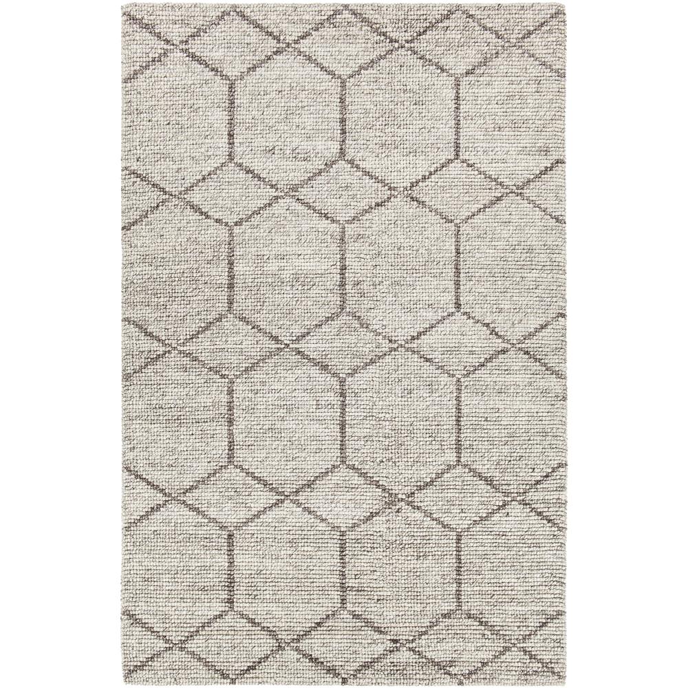 Chandra Rugs SLO32802 SLONE Hand-Woven Contemporary Rug in Silver, 9