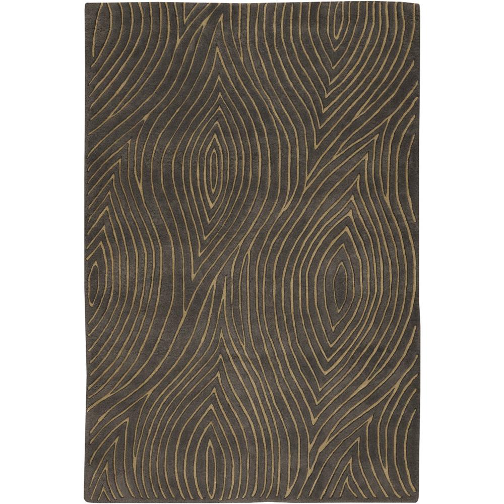 Chandra Rugs SOL12201 SOLAS Hand-Tufted Contemporary Rug in Taupe/Gold, 5