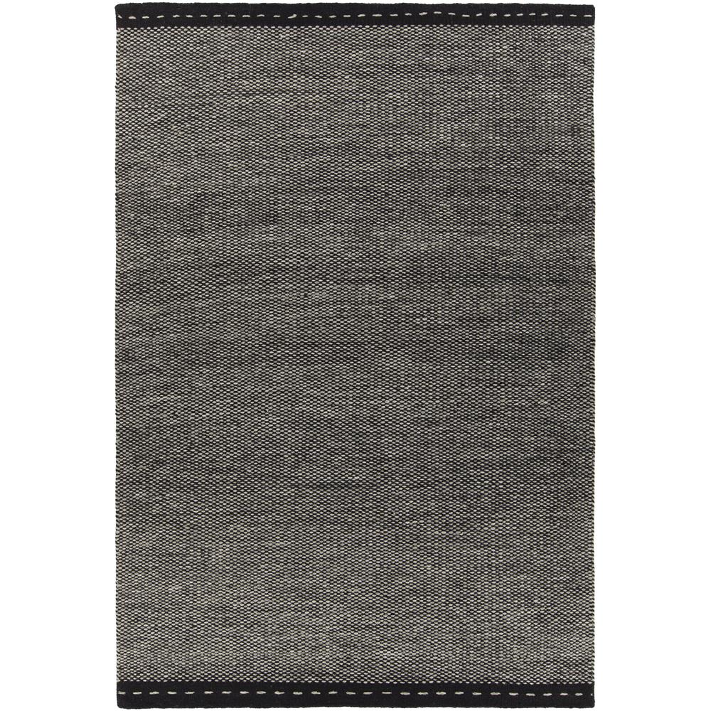 Chandra Rugs SON35900 SONNET Hand-Woven Flatweave Rug in Grey/Black, 5