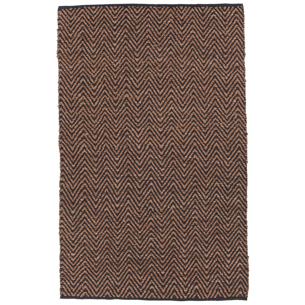 Chandra Rugs SOR40201 SORA Hand-Woven Contemporary Rug in Brown/Black, 5
