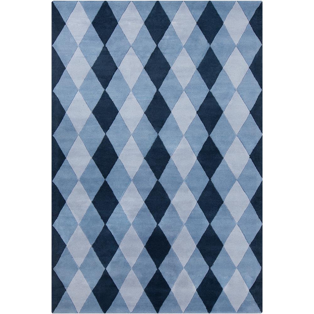 Chandra Rugs STE52192 STELLA Hand-Tufted Contemporary Wool Rug in Blue, 5