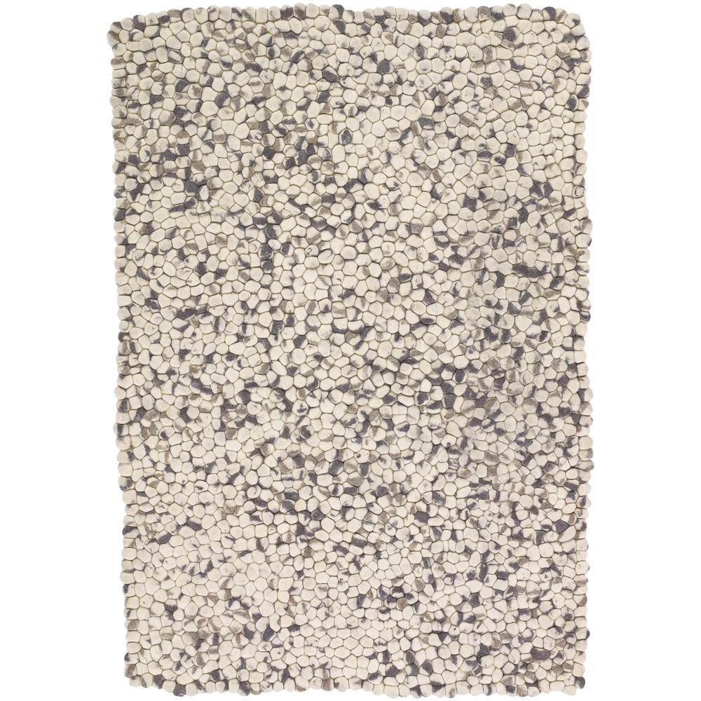 Chandra Rugs STO23300 STONE Hand-Woven Reversible  Rug in Ivory/Grey/Brown, 7