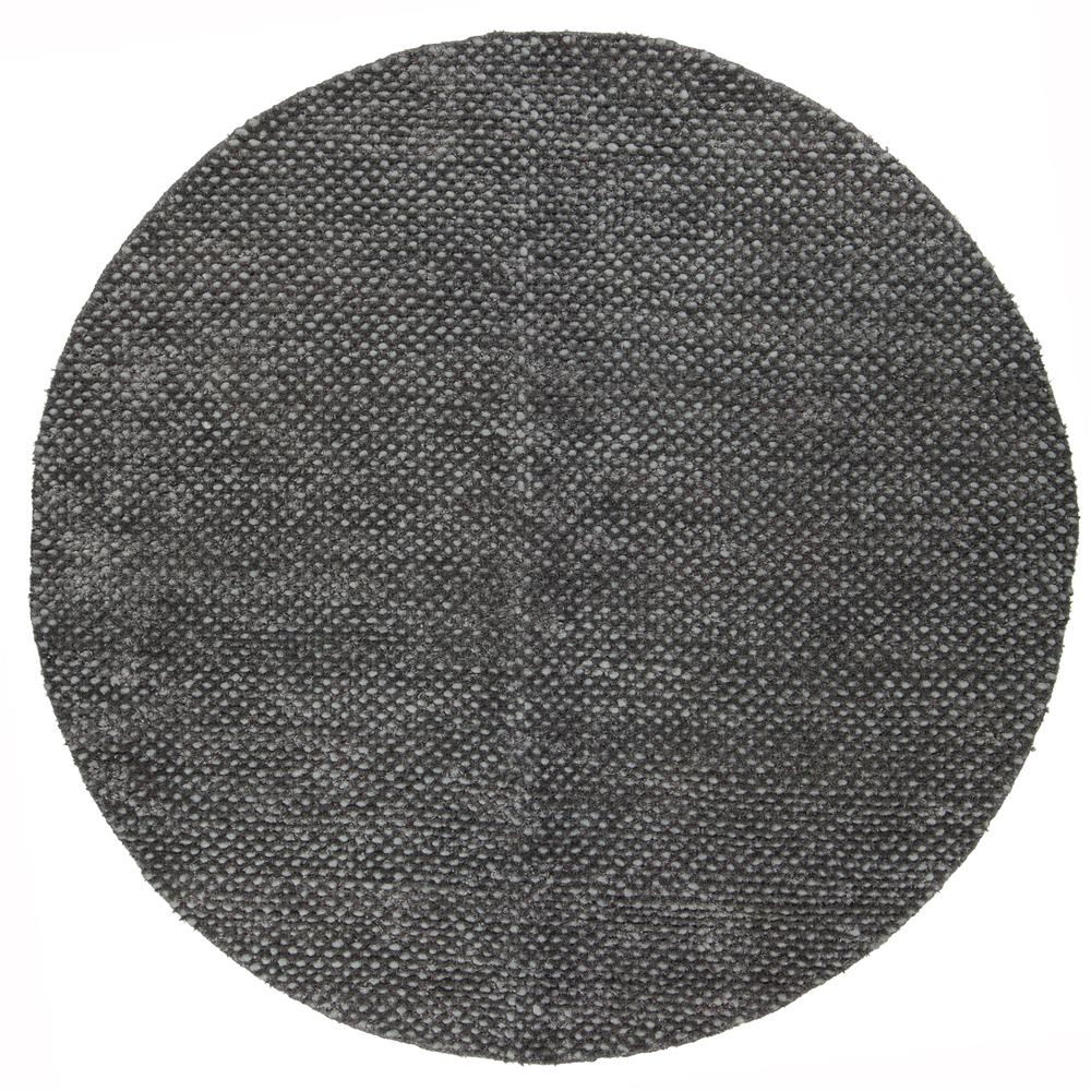 Chandra Rugs STR1165 STRATA Hand-Woven Contemporary Rug in Dark Grey, 7