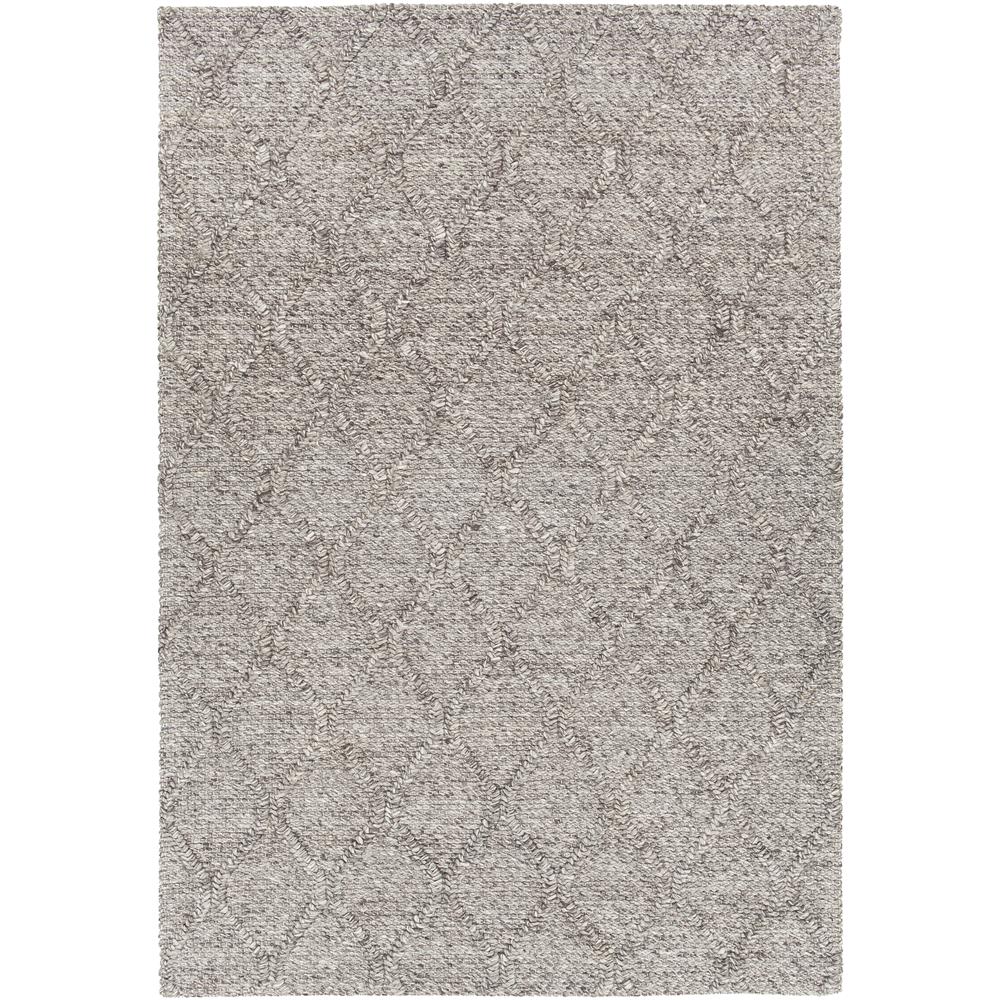 Chandra Rugs SUJ34702 SUJAN Hand-Woven Contemporary Rug in Charcoal, 7