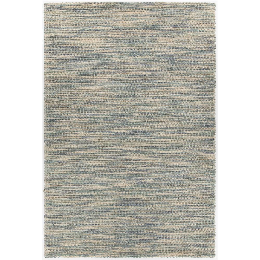 Chandra Rugs TES46401 TESSA Hand-woven Contemporary Rug in Blue/Natural, 5