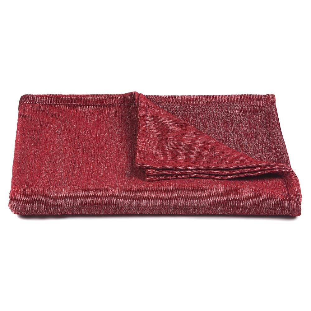 Chandra Rugs TH-LUL51612 LULU Handcrafted Polyester Throw in Red, 50"x70"