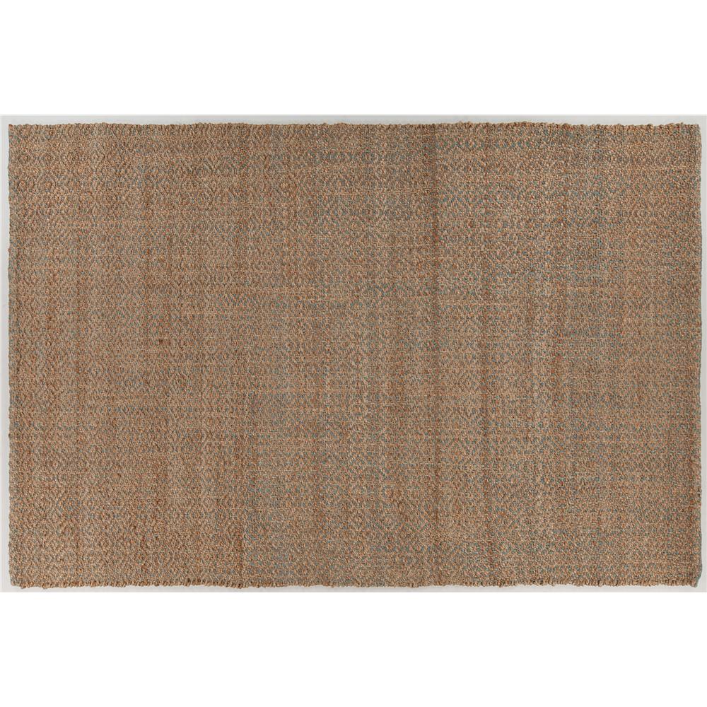 Chandra Rugs TIF47100 TIFFANY Hand-Woven Contemporary Rug in Natural/Blue, 7