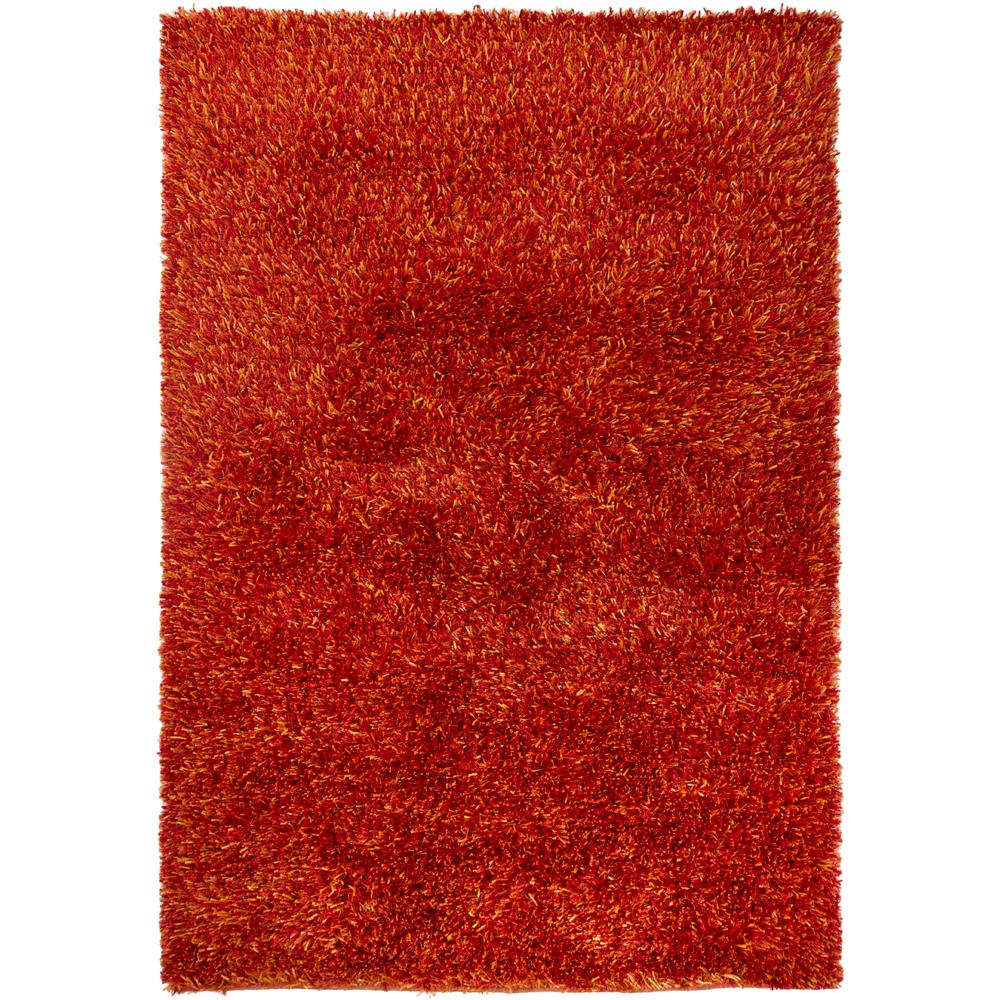 Chandra Rugs TUL17400 TULIP Hand-Woven Contemporary Rug in Red/Yellow, 5