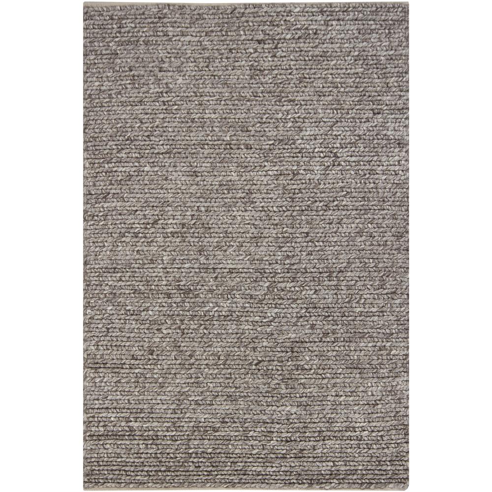 Chandra Rugs VAL24402 VALENCIA Hand-Woven Contemporary Rug in Ivory/Brown, 9