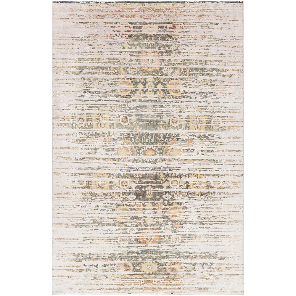 Chandra Rugs VIN36801 VINGEL Hand-knotted Traditional Rug in green/beige/brown, 7