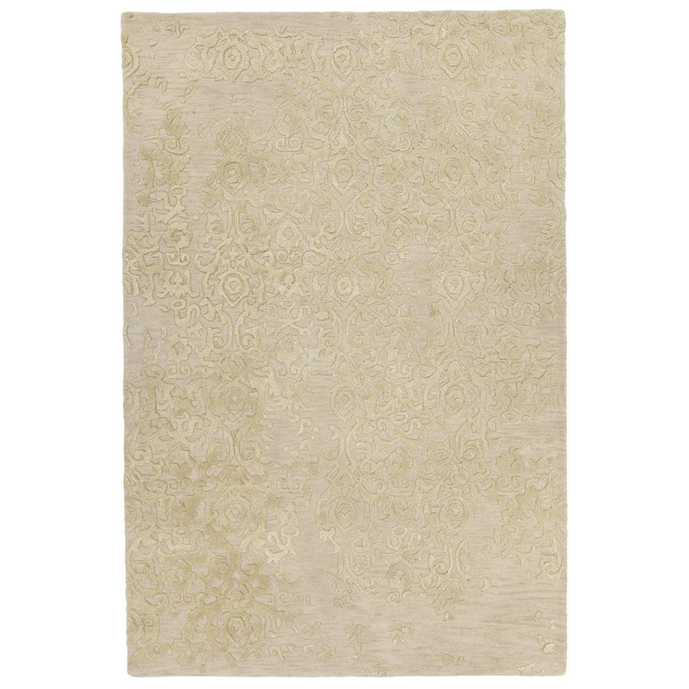 Chandra Rugs XIA43701 XIA Hand-Tufted Contemporary Rug in ivory/yellow, 5
