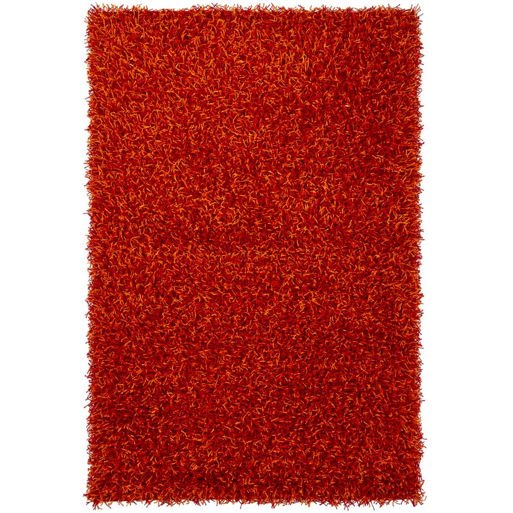 Chandra Rugs ZAR14510 ZARA Hand-Woven Contemporary Rug in Red/Orange, 5