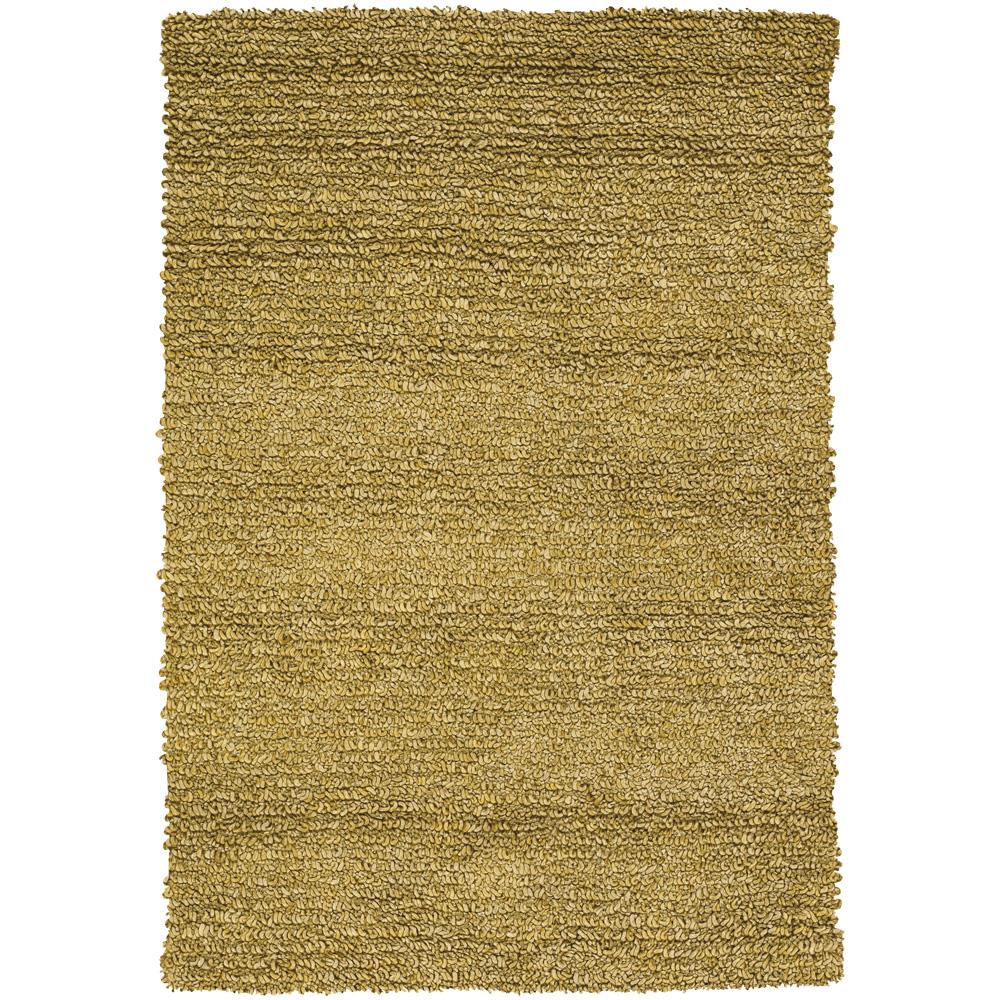 Chandra Rugs ZEA20603 ZEAL Hand-Woven Contemporary Shag Rug in Olive Green, 5
