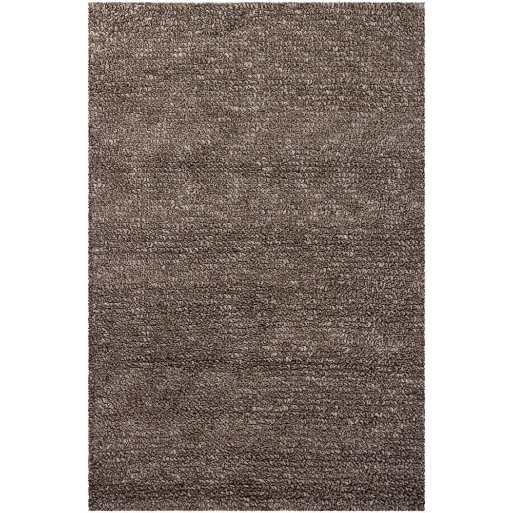Chandra Rugs ZEA20604 ZEAL Hand-Woven Contemporary Shag Rug in Charcoal, 5