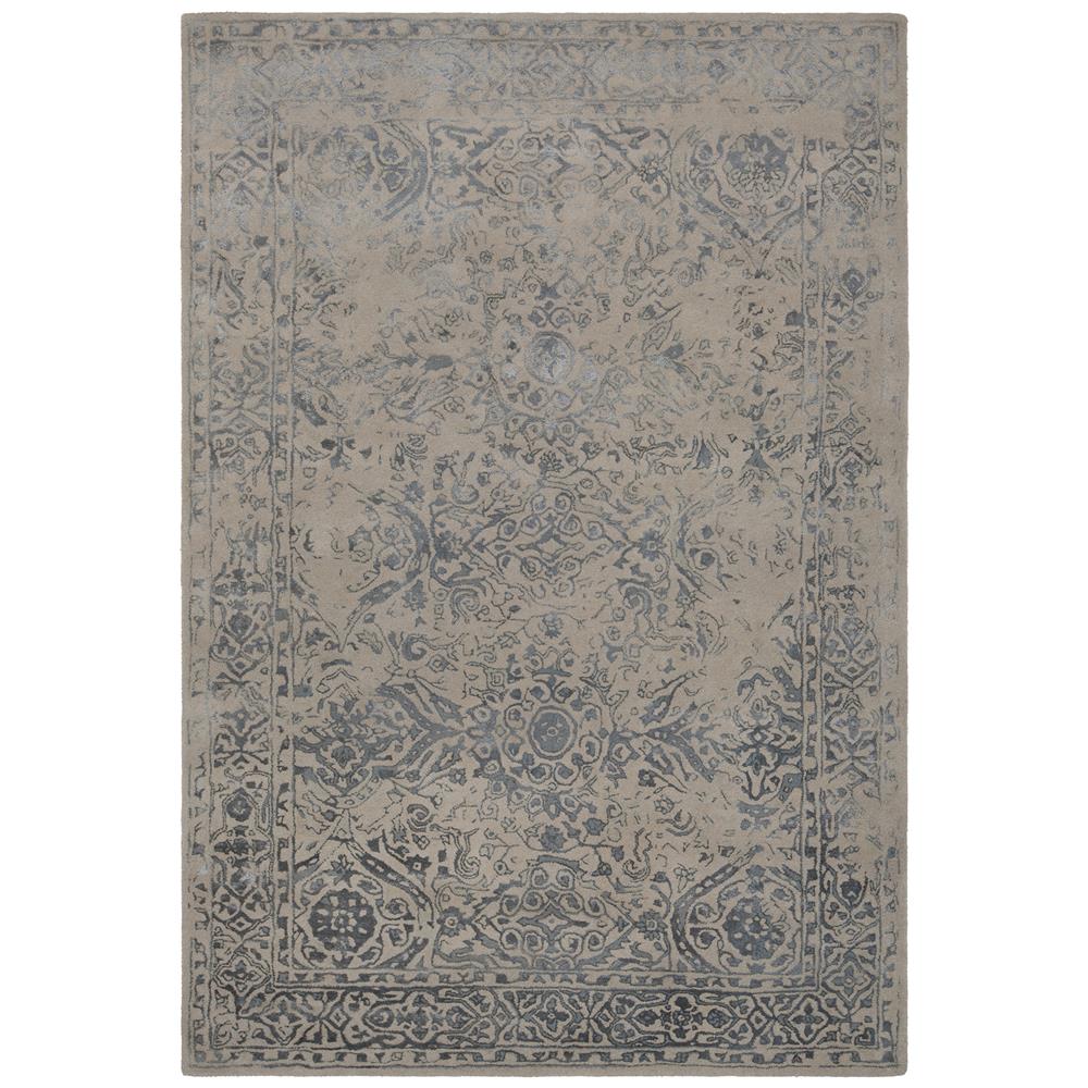 Chandra Rugs ZIN45701 ZINA Hand-tufted Traditional Rug in Blue/Beige, 5