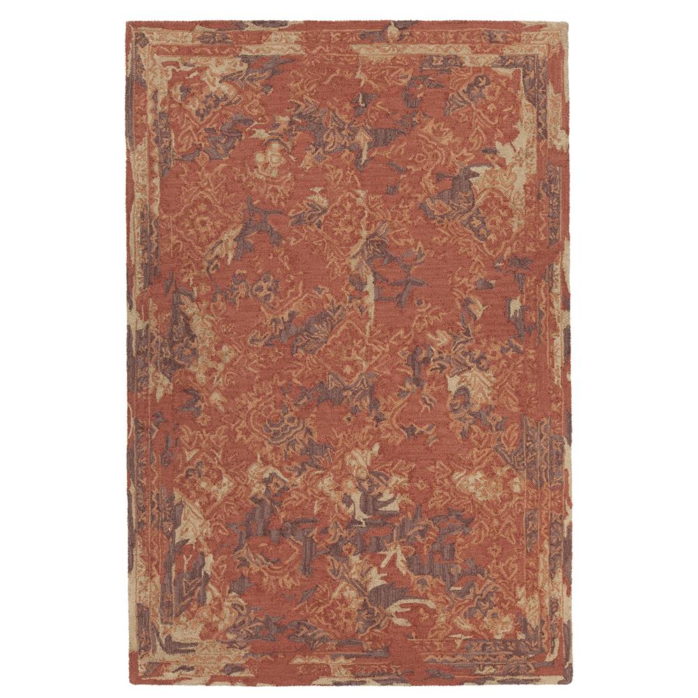 Chandra Rugs ZYA43901 ZYANA Hand-Tufted Contemporary Rug in Rust/brown/gold, 9