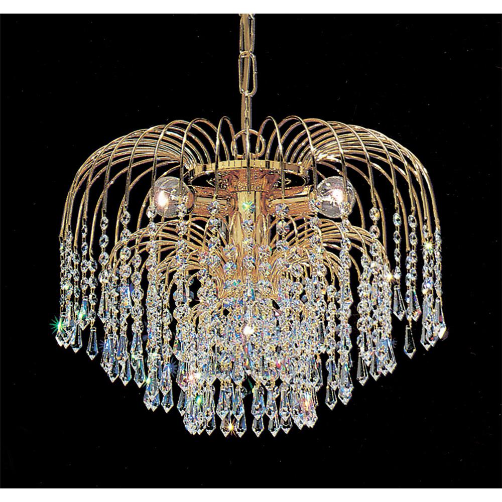 Classic Lighting 1031 G CP Sprays Chandelier in 24k Gold Plated with Crystalique-Plus