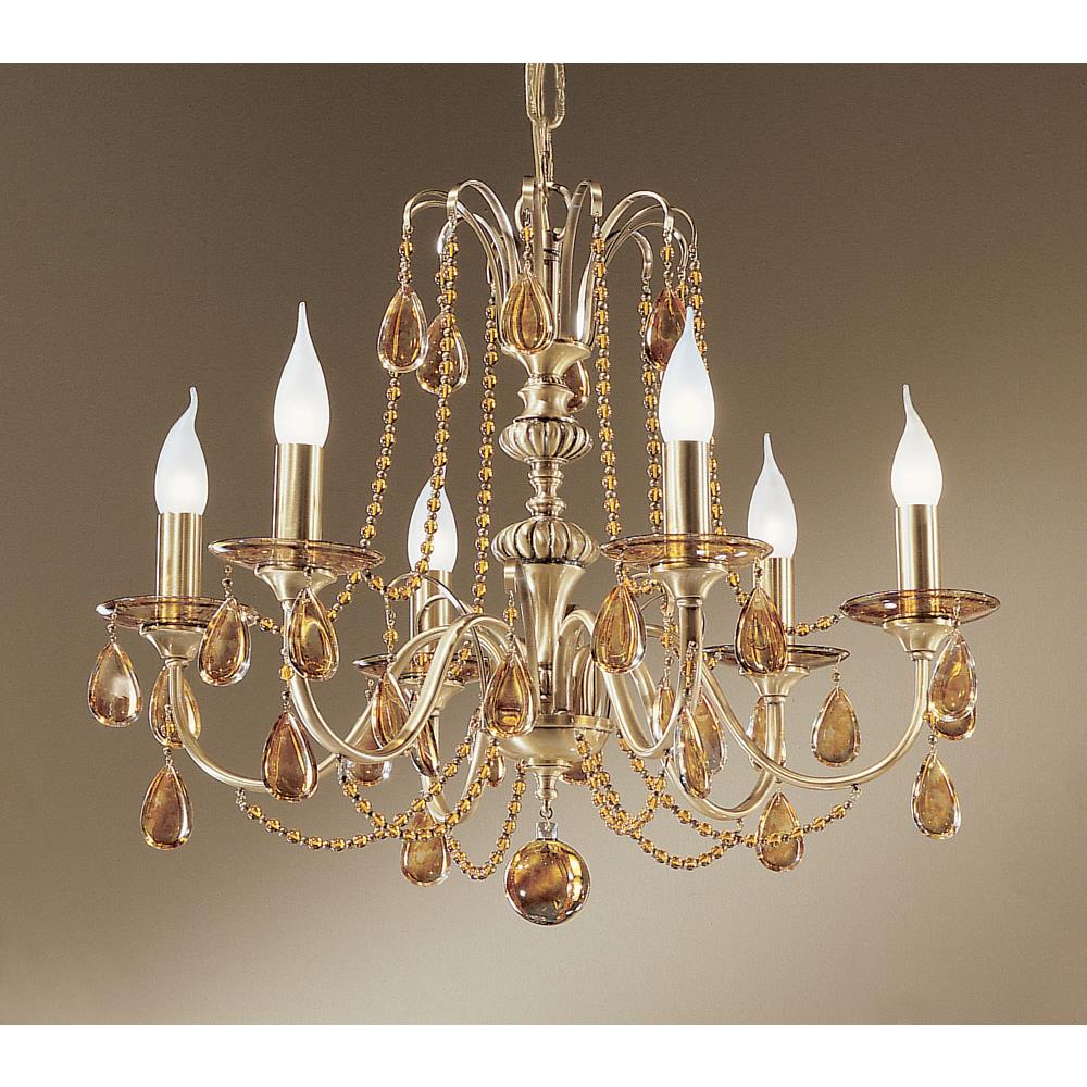Classic Lighting 1226 FBR OTS Brussels Chandelier in Flemish Bronze with Oysters Tortoise Shell