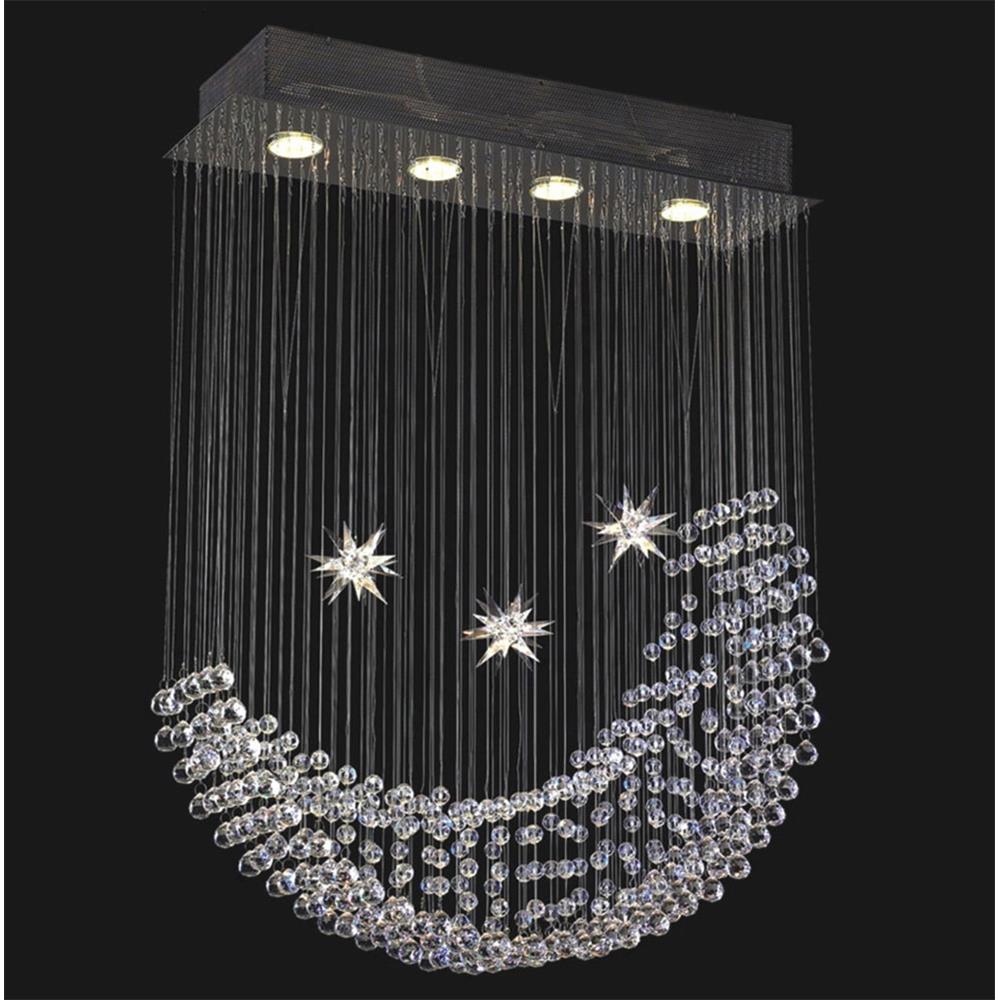 Classic Lighting 16004 CH CP Corpi Celeste Chandelier in Chrome with Crystalique-Plus