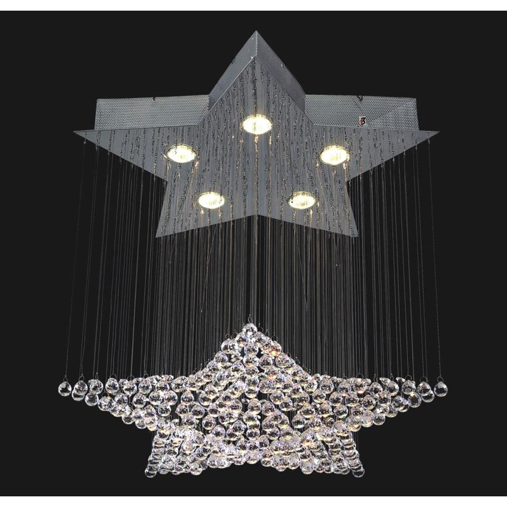 Classic Lighting 16005 CH CP Corpi Celeste Chandelier in Chrome with Crystalique-Plus