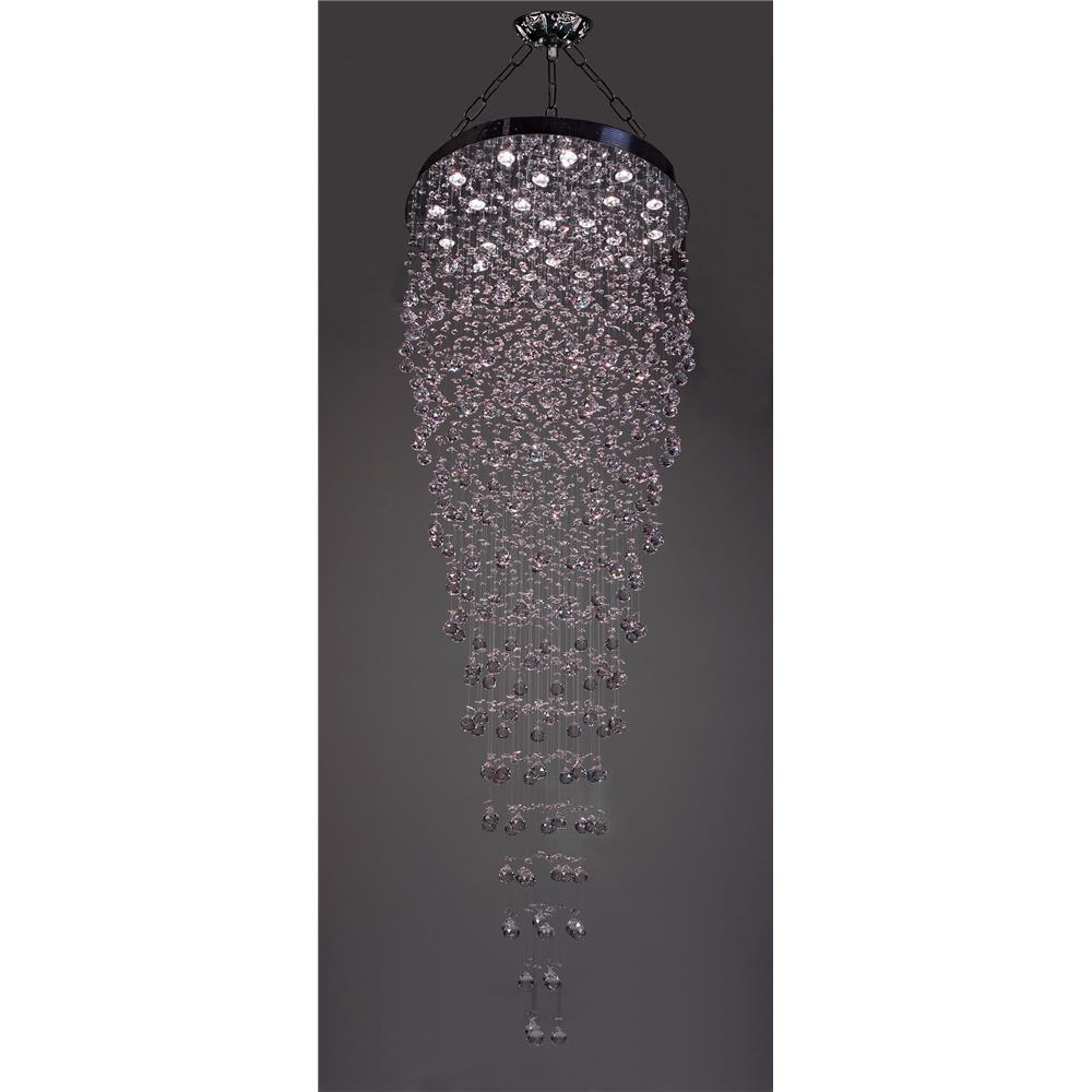 Classic Lighting 16012 CH CP H Andromeda Chandelier in Chrome with Crystalique-Plus
