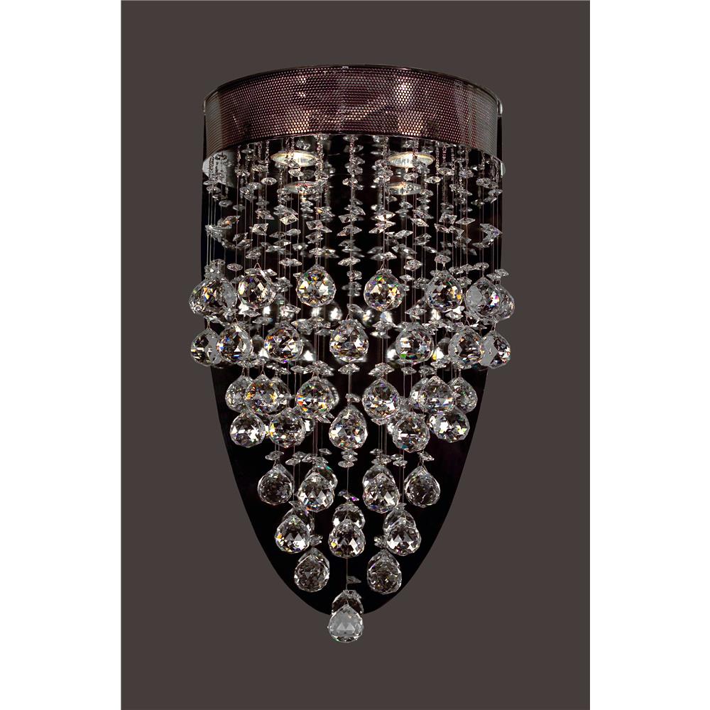 Classic Lighting 16013 CH CP Andromeda Wall Sconce in Chrome with Crystalique-Plus