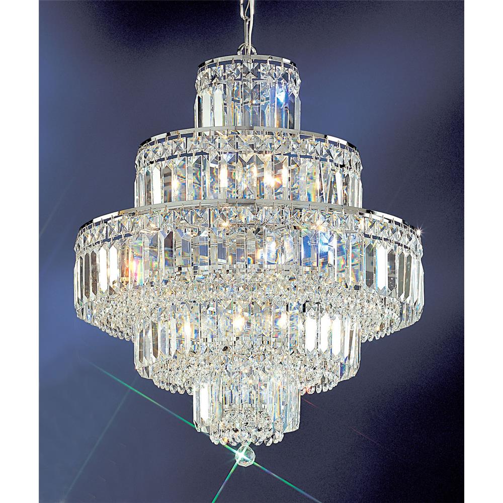 Classic Lighting 1601 CH CP Ambassador Chandelier in Chrome with Crystalique-Plus