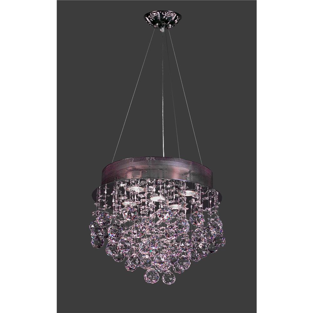 Classic Lighting 16020 CH CP H Andromeda Pendant in Chrome with Crystalique-Plus
