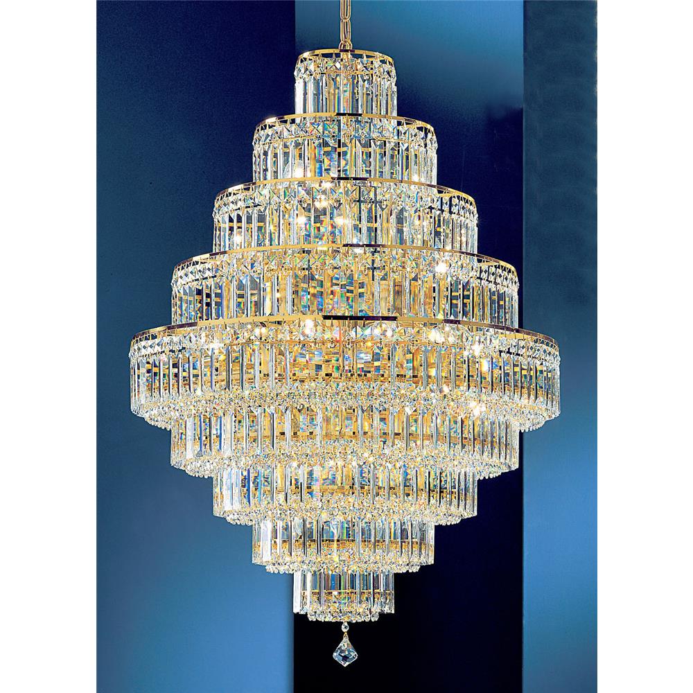 Classic Lighting 1604 G CP Ambassador Chandelier in 24k Gold Plated with Crystalique-Plus