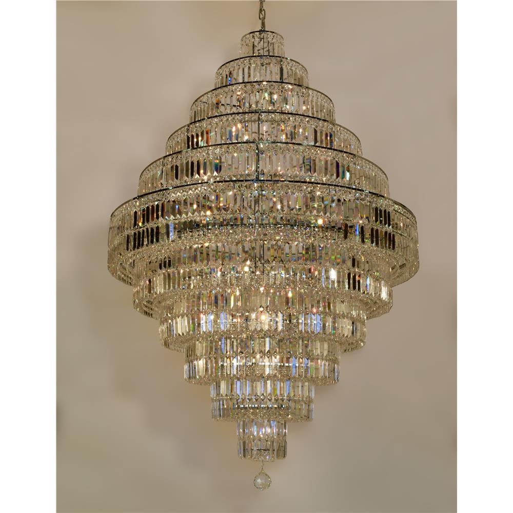 Classic Lighting 1606 CH CP Ambassador Chandelier in Chrome with Crystalique-Plus