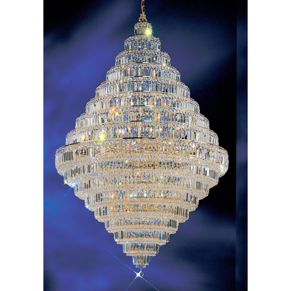 Classic Lighting 1606 G CP Ambassador Chandelier in 24k Gold Plated with Crystalique-Plus