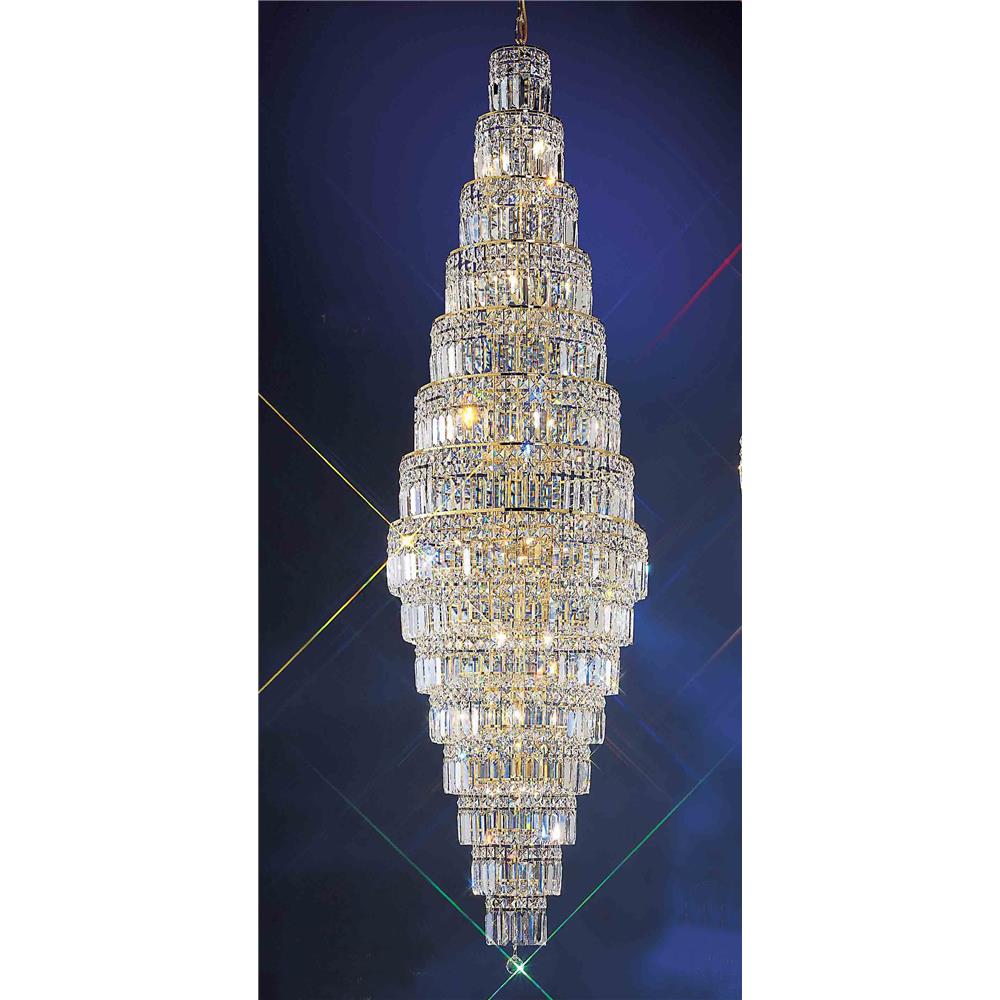Classic Lighting 1608 G CP Ambassador Chandelier in 24k Gold Plated with Crystalique-Plus