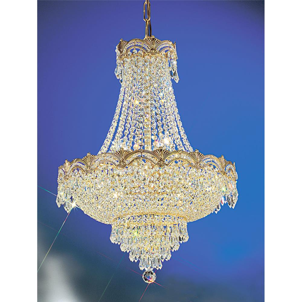 Classic Lighting 1855 G CP Regency II Chandelier in 24k Gold Plated with Crystalique-Plus