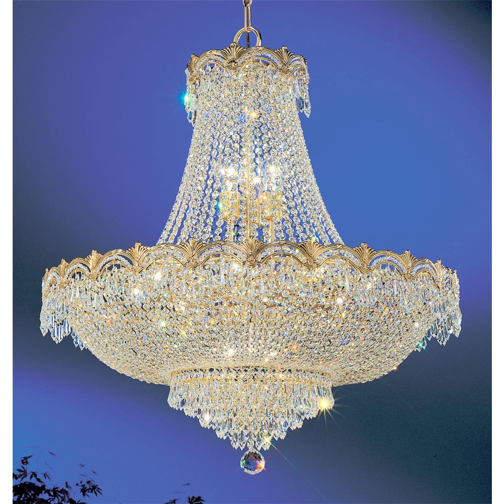 Classic Lighting 1858 G CP Regency II Chandelier in 24k Gold Plated with Crystalique-Plus