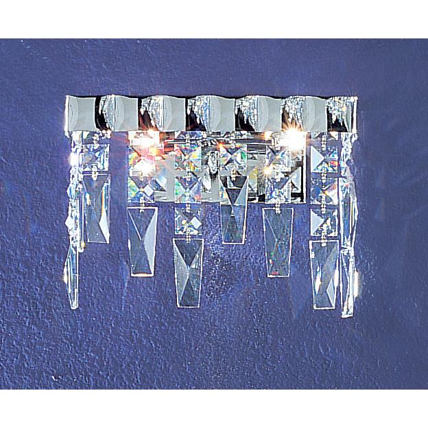 Classic Lighting 1902 CH CP Uptown Wall Sconce in Chrome with Crystalique-Plus