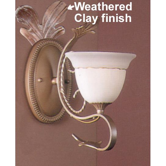 Classic Lighting 4110 WC Treviso Wall Sconce in Weathered Clay
