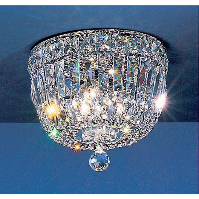 Classic Lighting 53308 CH CP Empress Flush Ceiling Mount in Chrome with Crystalique-Plus