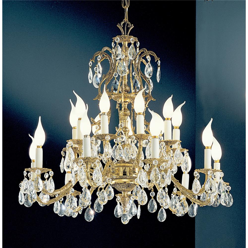 Classic Lighting 5518 MS I Barcelona Chandelier in Millennium Silver with Italian Crystal