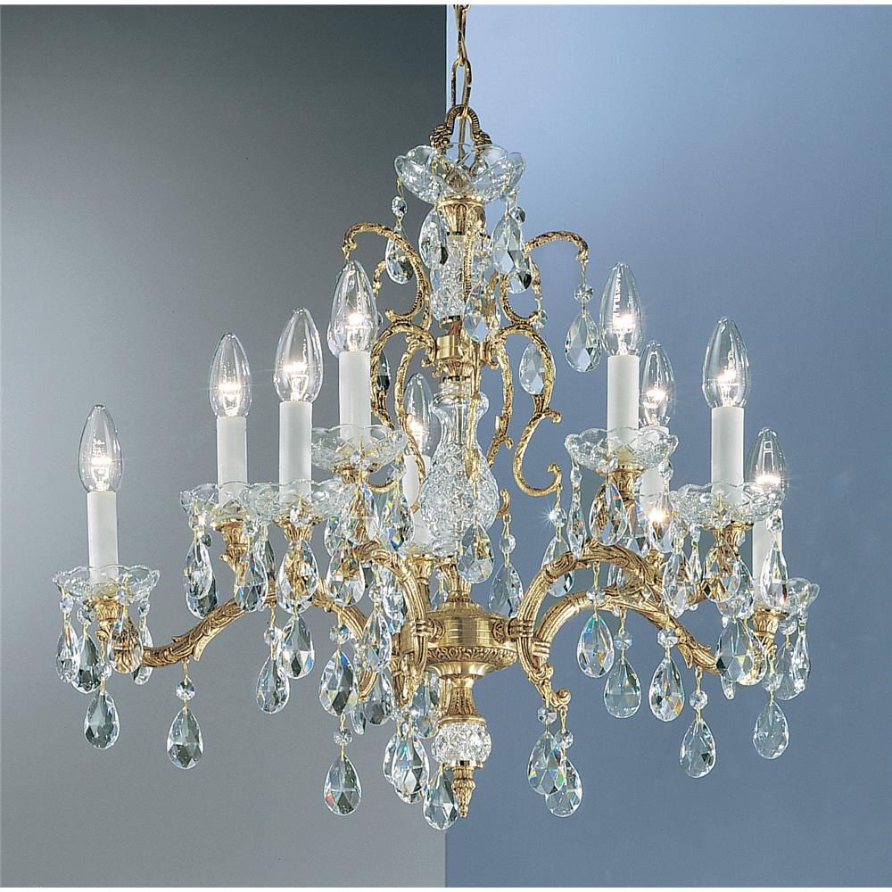 Classic Lighting 5530 OWB PAM Madrid Chandelier in Olde World Bronze with Prisms Amber