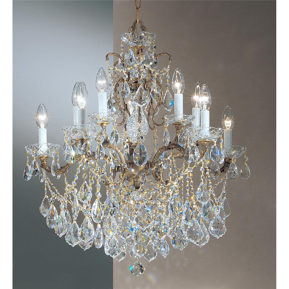 Classic Lighting 5540 RB C Madrid Imperial Chandelier in Roman Bronze with Crystalique
