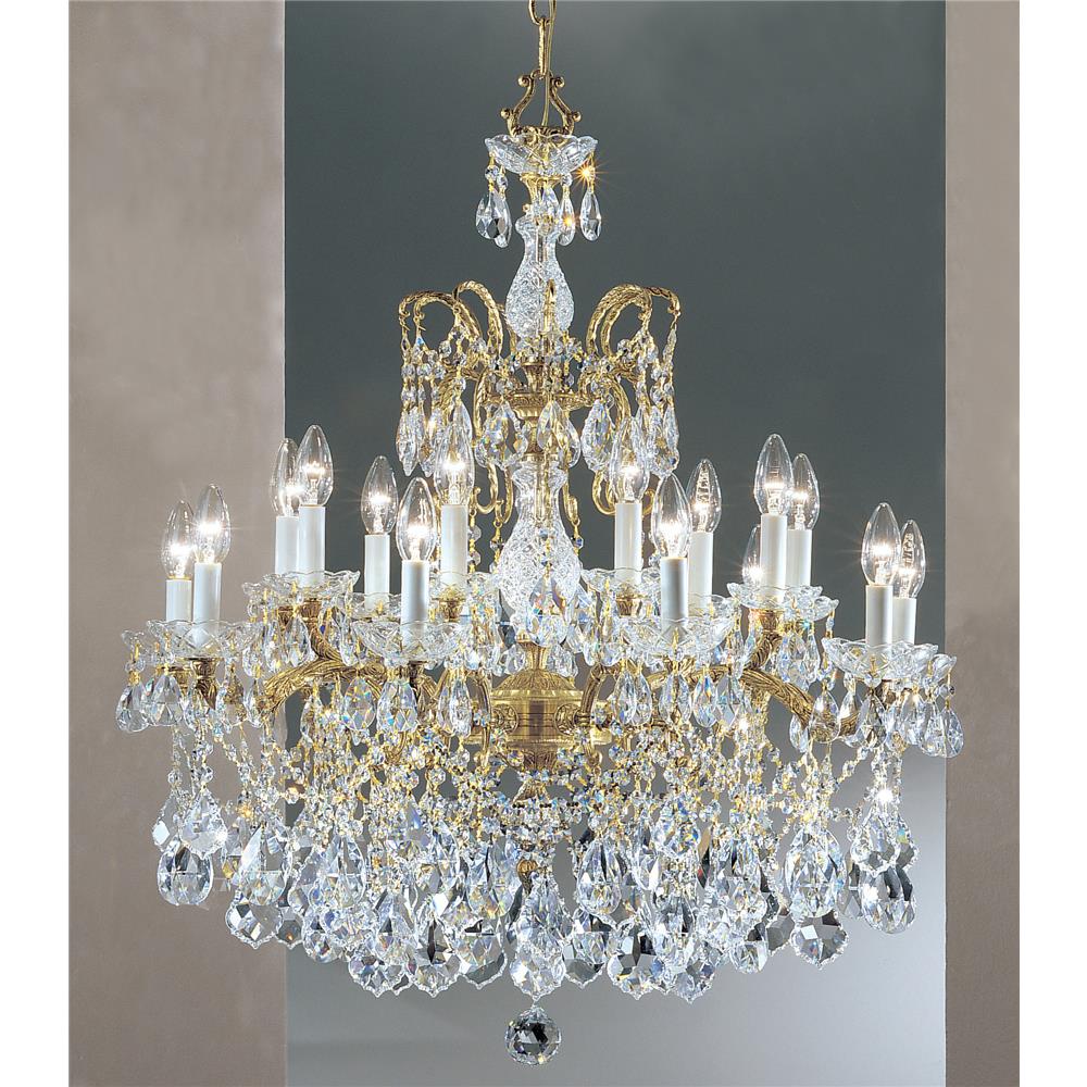Classic Lighting 5548 OWB PAM Madrid Imperial Chandelier in Olde World Bronze with Crystalique Prisms Amber