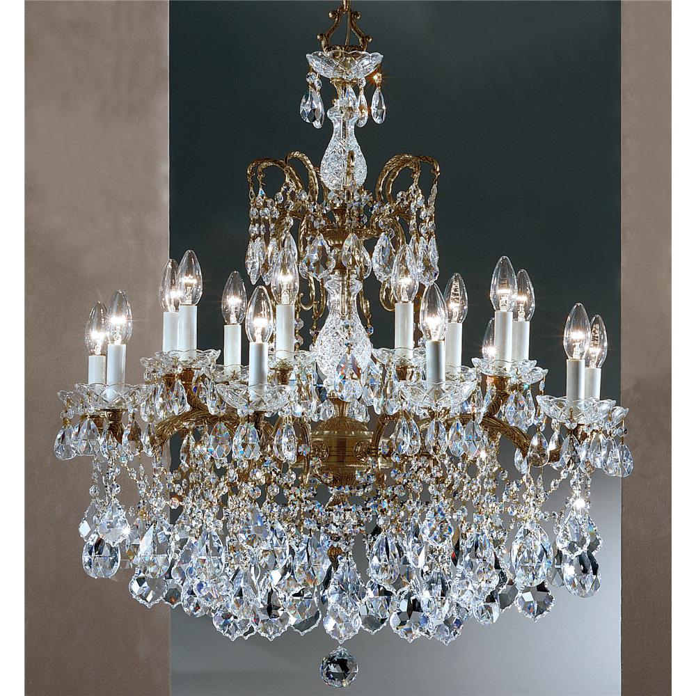 Classic Lighting 5548 RB C Madrid Imperial Chandelier in Roman Bronze with Crystalique