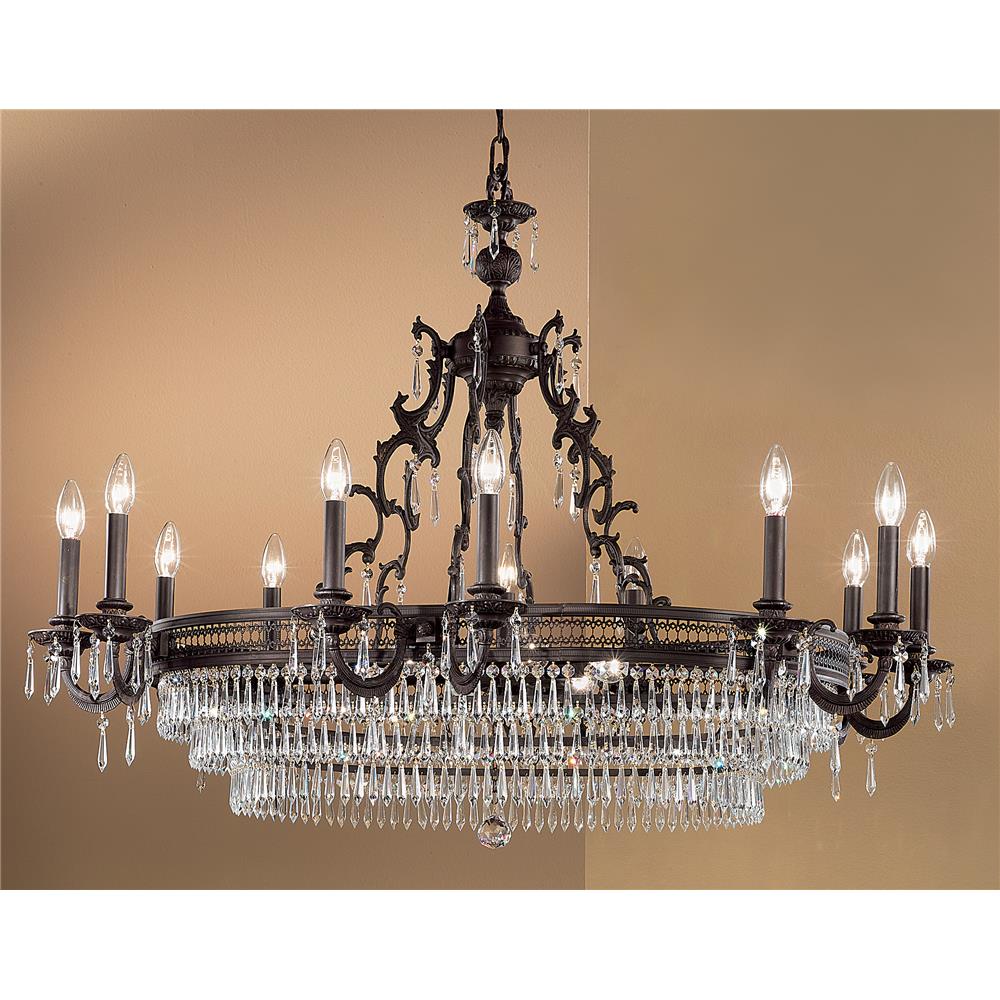 Classic Lighting 55519 FG C Renaissance Chandelier in French Gold with Crystalique