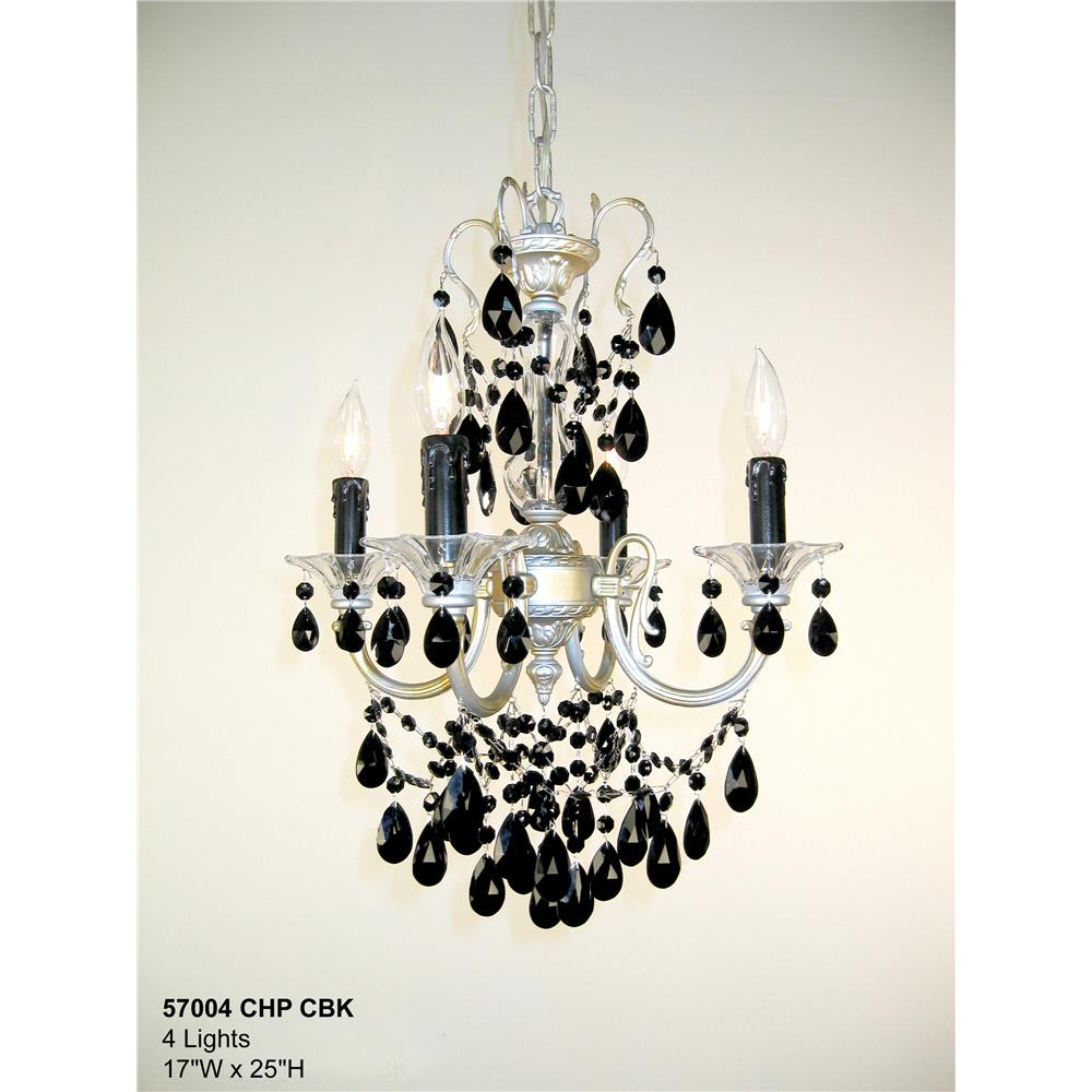 Classic Lighting 57004 CHP C Via Venteo Mini Chandelier in Champagne Pearl with Crystalique