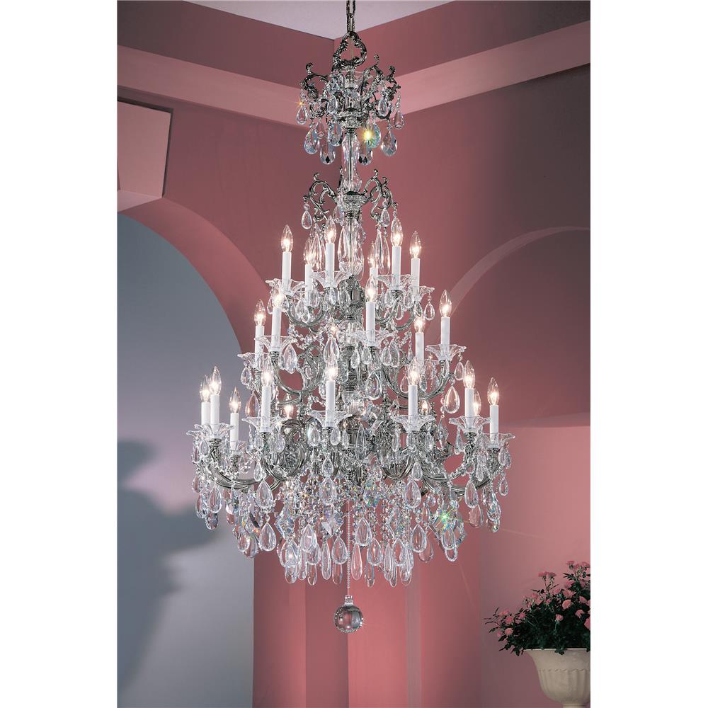 Classic Lighting 57024 CHP CBK Via Venteo Chandelier in Champagne Pearl with Crystalique Black