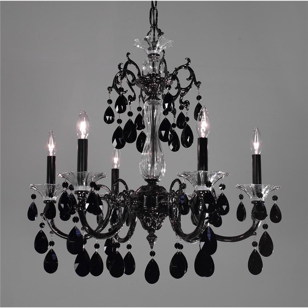Classic Lighting 57056 CHP CP Via Lombardi Chandelier in Champagne Pearl with Crystalique-Plus