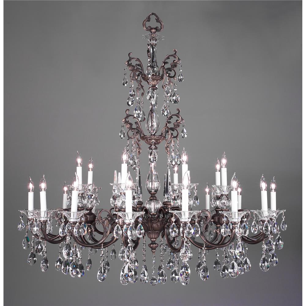 Classic Lighting 57065 RB CP Via Lombardi Chandelier in Roman Bronze with Crystalique-Plus