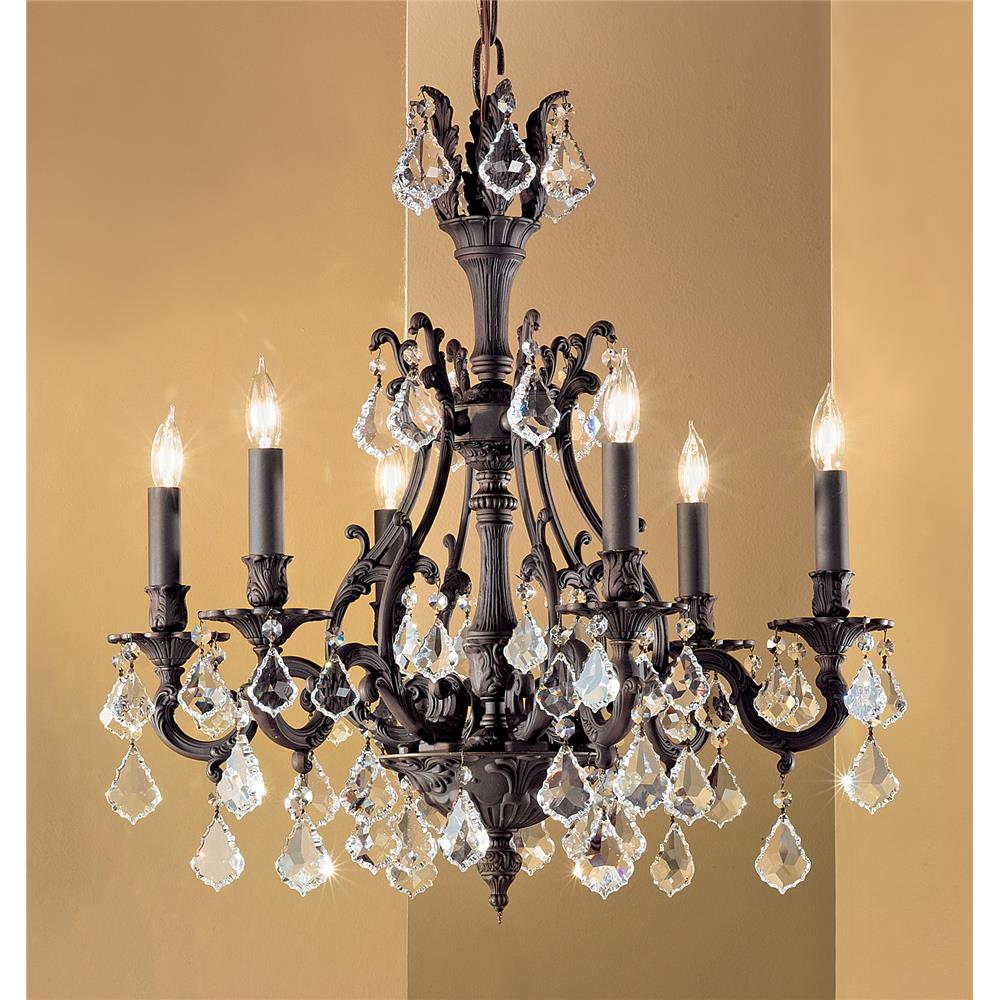 Classic Lighting 57346 FG CP Majestic Chandelier in French Gold with Crystalique-Plus