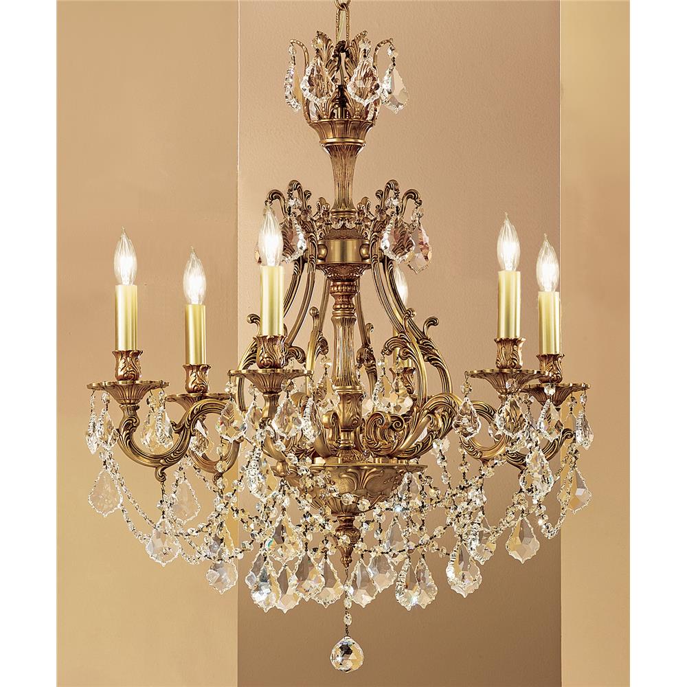Classic Lighting 57356 AGB CP Majestic Imperial Chandelier in Aged Bronze with Crystalique-Plus