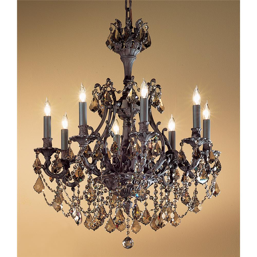 Classic Lighting 57358 AGB CP Majestic Imperial Chandelier in Aged Bronze with Crystalique-Plus